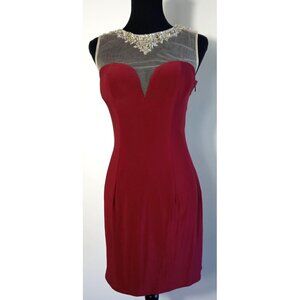 Alyce Paris cocktail dress Red Wine Sz 6 Sexy Party Dress